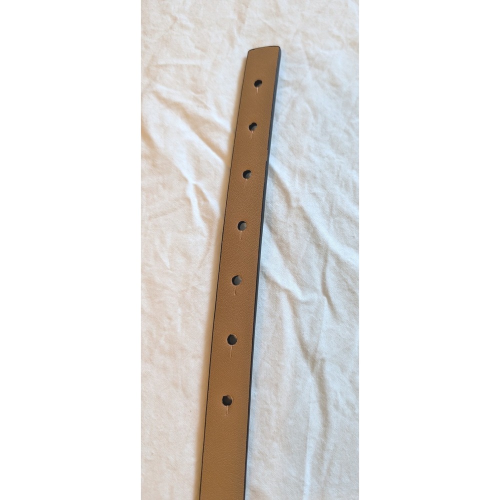 Kate Spade NY Women's Leather Belt Black/Tan Size M NWT - Gold color Ribbon - Picture 7 of 8